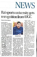 Sports University of Haryana, Rai got recognition from UGC under section 2 (f) of the UGC Act